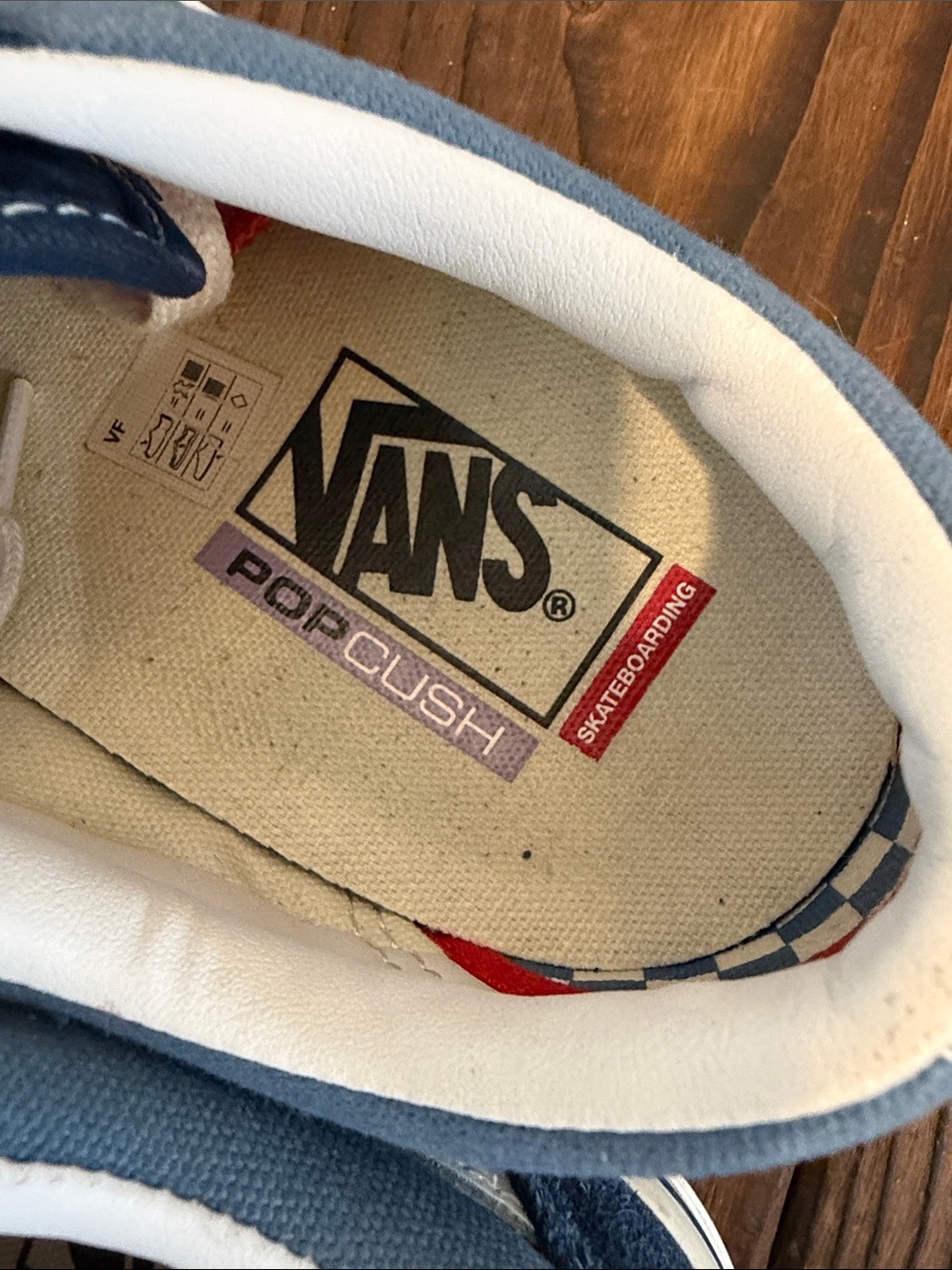 Vans Men's Old Skool Blue Suede Skate Shoes - Picture 6 of 8